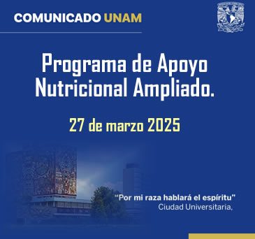 COMUNICADO. Programa de Apoyo Nutricional Ampliado