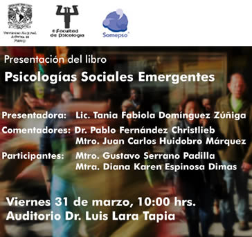 Presentación de libro -Psicologías Sociales Emergentes