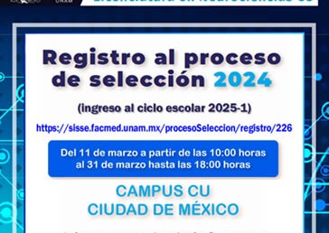 Convocatoria 2024 -Licenciatura en Neurociencias CU