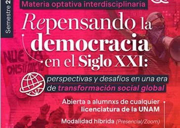 Cátedra Especial -Repensando la Democracia en el Siglo XXI
