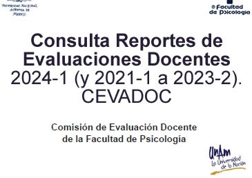 Consulta Reportes de Evaluaciones Docentes