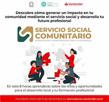 Becas Santander Estudios | Servicio Social Comunitario