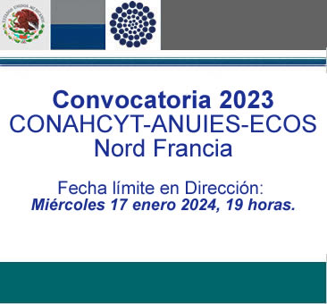 Convocatoria 2023 CONAHCYT-ANUIES-ECOS Nord Francia