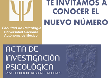 Nuevo número -Acta de Investigación Psicológica