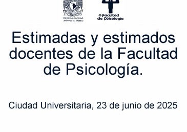Estimadas y estimados docentes de la Facultad