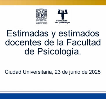 Estimadas y estimados docentes de la Facultad